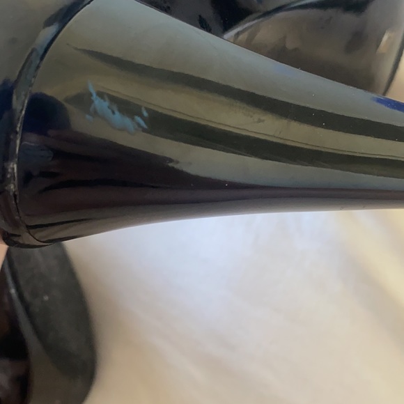 Michael Kors Zip Front Black Patent Heels - Picture 10 of 10